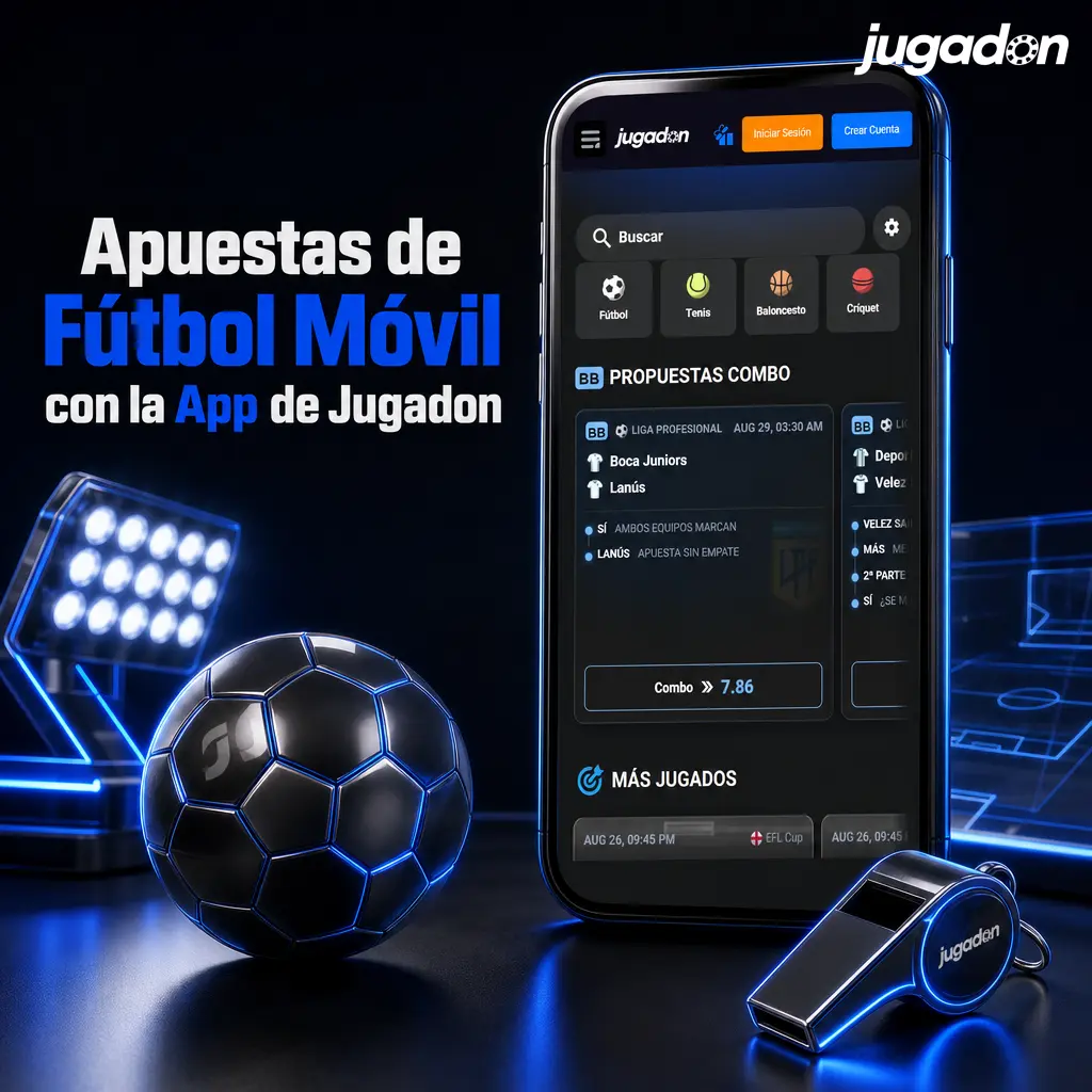 Apuesta al fútbol desde tu celular con la app de Jugadon, disponible para Android con instalación rápida