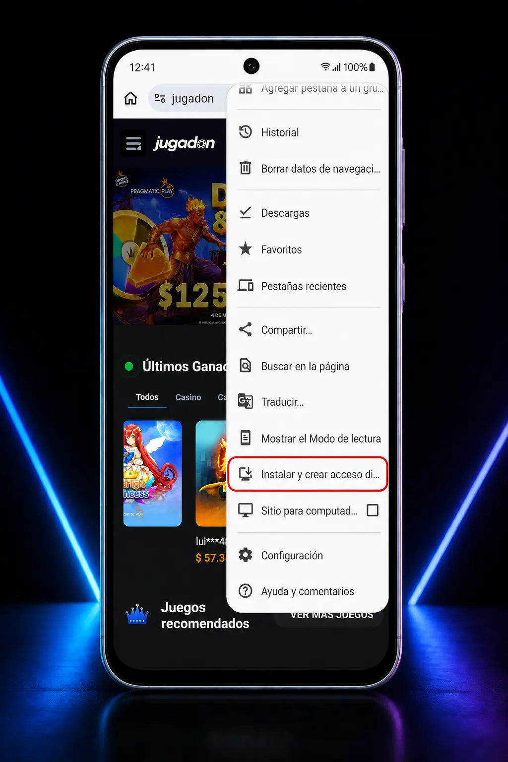 Pasos para descargar e instalar el APK de Jugadon en Android desde ajustes de seguridad
