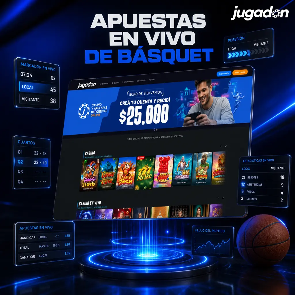 Apuestas en vivo de básquet con cuotas actualizadas por posesión, mercados por cuarto y tracker estadístico en tiempo real