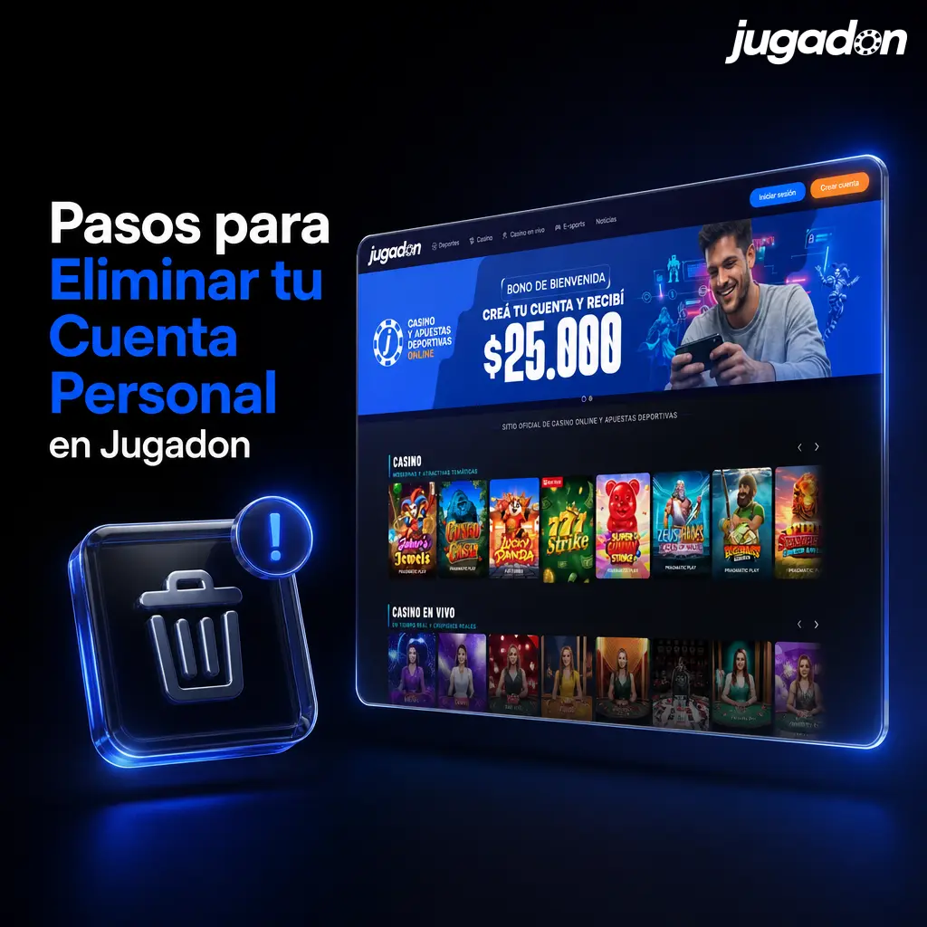 Pasos para eliminar tu cuenta en Jugadon: contactá soporte, retirá saldo y confirmá tu identidad para dar de baja.