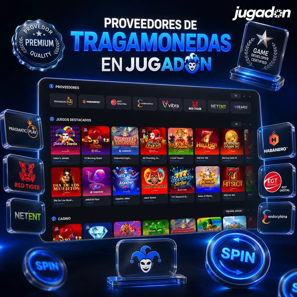 Proveedores de tragamonedas en Jugadon: Pragmatic Play, BGaming, NetEnt y más para jugadores argentinos